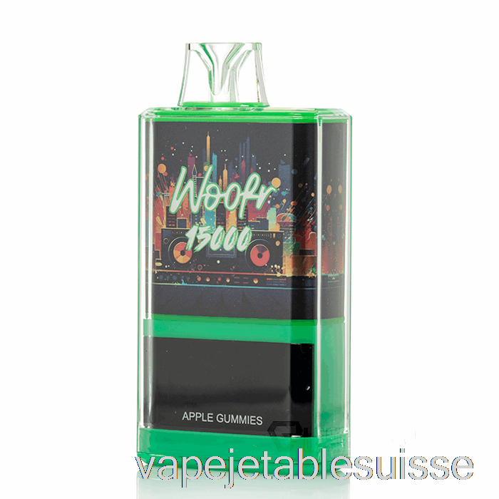 Vape Suisse Woofr 15000 Gummies Jetables Aux Pommes